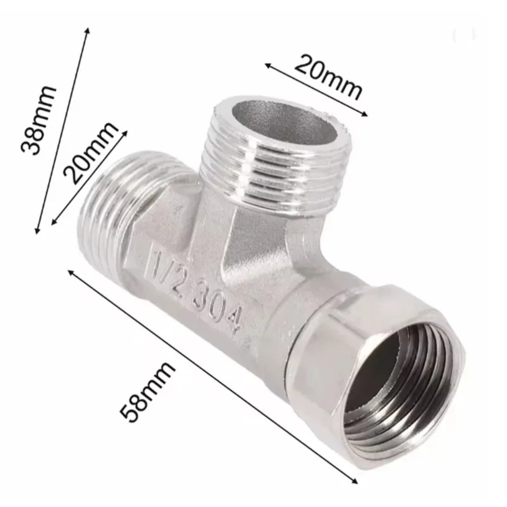 G1/2 Stainless Steel T Adapter - Toilet Flush Valve review and price