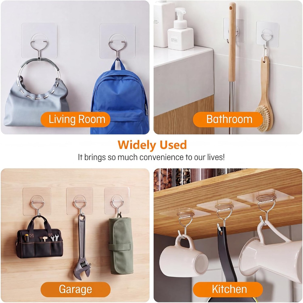 Heavy Duty Adhesive Wall Hooks - Home Improvement In review and price