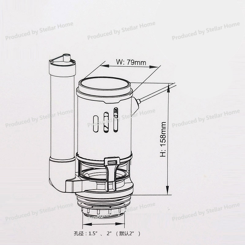 Front Wrench Type Wire Control - Toilet Flush Valve review and price