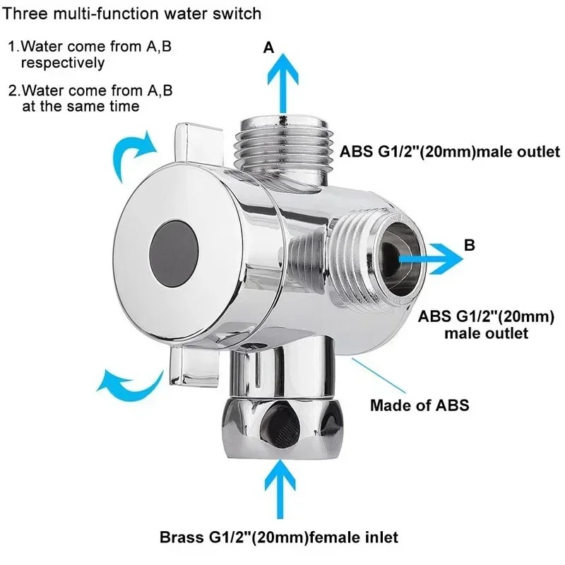 Diverter Valve G1/2 Splitter 2 - Toilet Flush Valve review and price